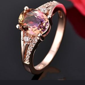 🔻18kt Rose Gold Rainbow Armitrine Ring